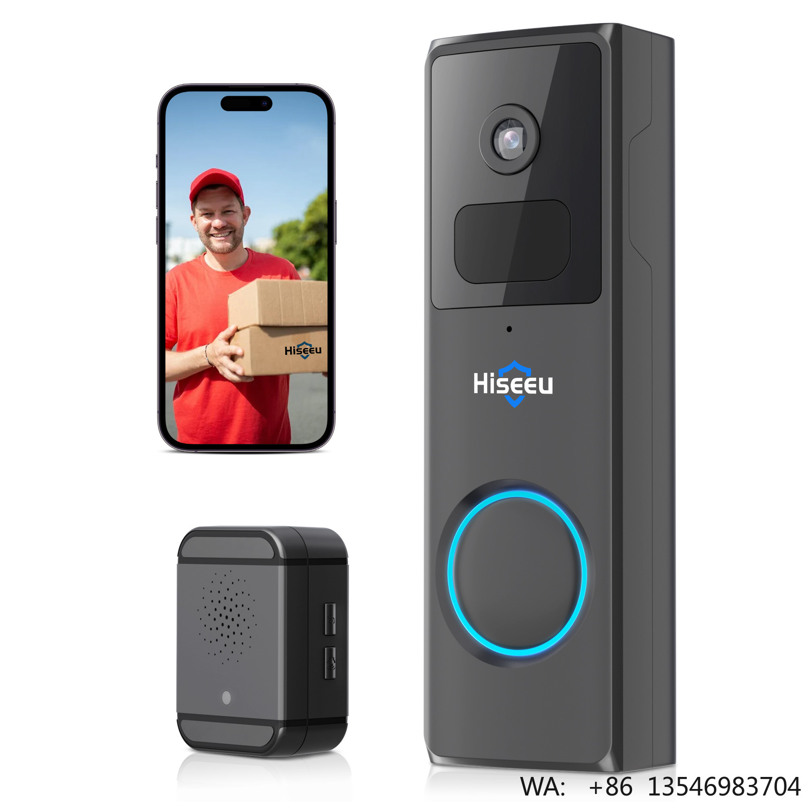 Sonnette de porte connectée Hi - Home Security Ring Camera avis et prix