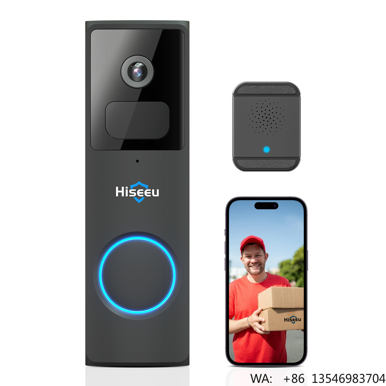 Sonnette de porte connectée Hi - Home Security Ring Camera avis et prix