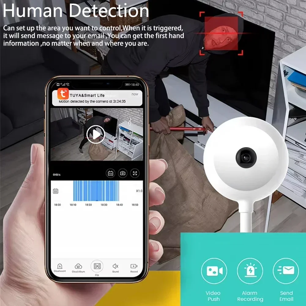 Caméra ampoule WiFi Tuya 5MP M - Home Security Flood Lights avis et prix