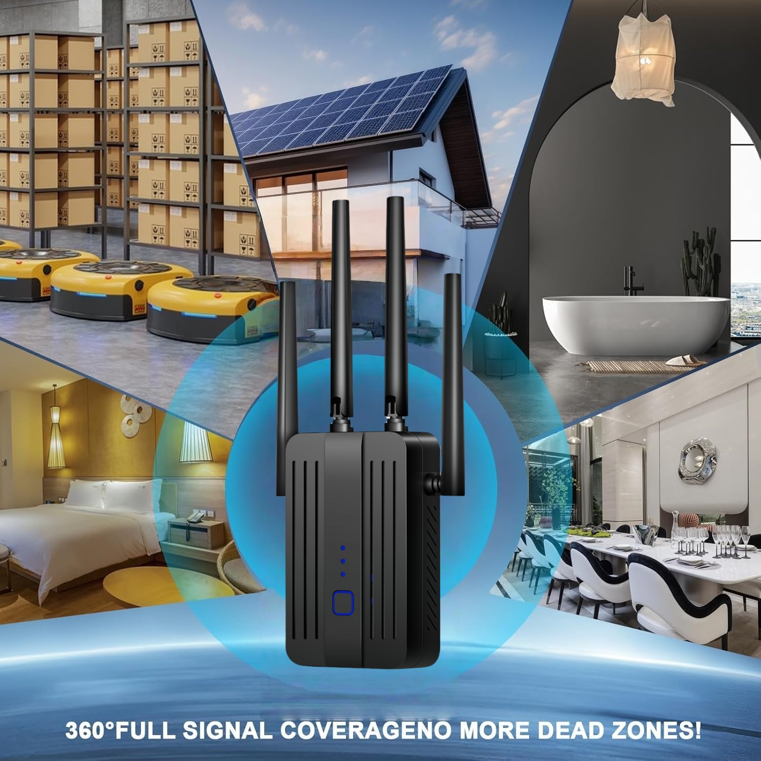 Répéteur WiFi Extender 1200Mbp - Home Security And Internet avis et prix