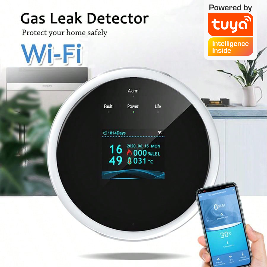 Capteur d'alarme de gaz WiFi 2 - Home Security With Ai avis et prix