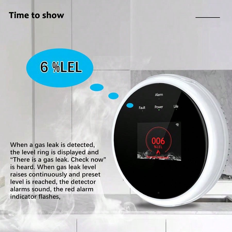 Capteur d'alarme de gaz WiFi 2 - Home Security With Ai avis et prix