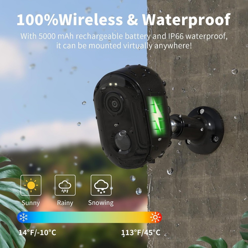 Caméras de sécurité extérieure - Home Security With Ai avis et prix