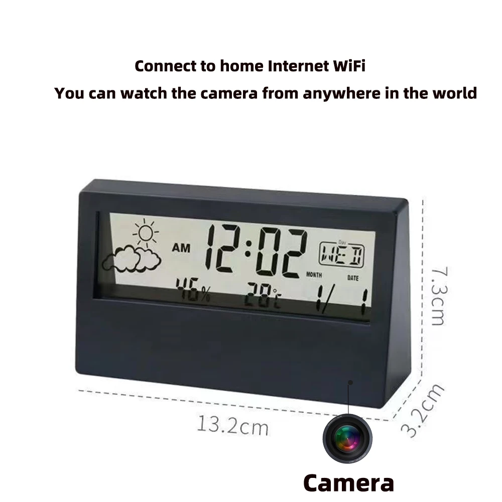 Caméra horloge WiFi 4K avec dé - Home Security Recorder avis et prix
