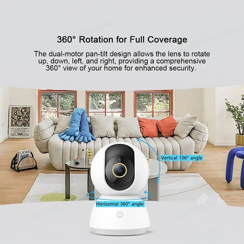 Caméra Wifi XIAOMI PTZ 2K, séc - Home Security Camera Xiaomi avis et prix