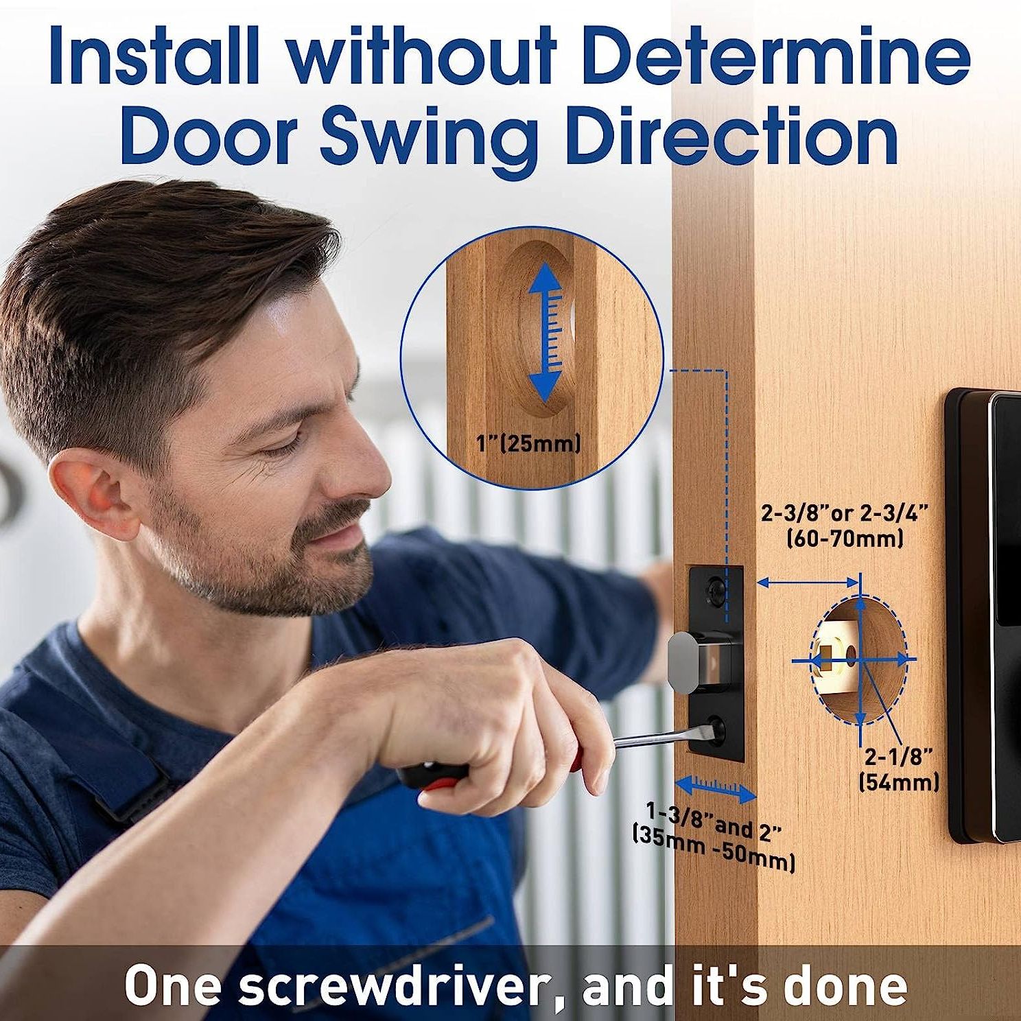 Serrure intelligente avec mot  - Door Lock Smart Keypad avis et prix