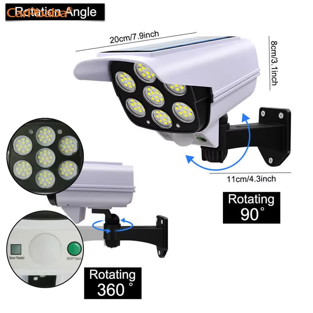 Lumière solaire extérieure cap - Home Security Flood Lights avis et prix